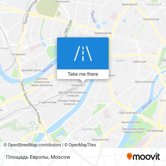 Площадь Европы map