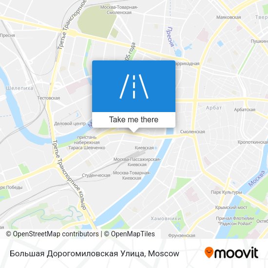 Большая Дорогомиловская Улица map