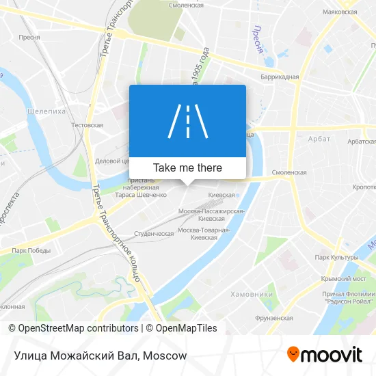 Улица Можайский Вал map