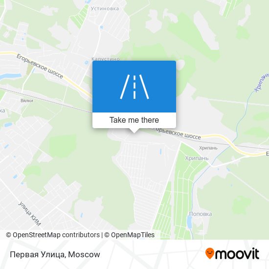 Первая Улица map