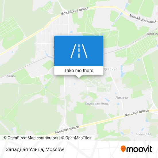 Западная Улица map