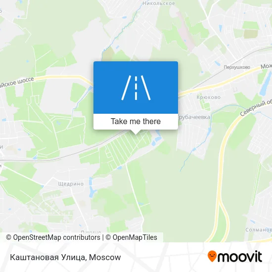 Каштановая Улица map