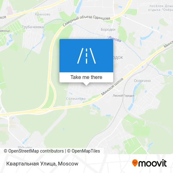 Квартальная Улица map