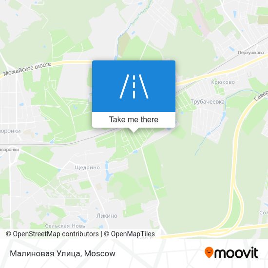 Малиновая Улица map