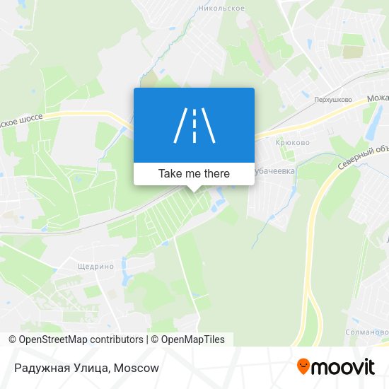 Радужная Улица map