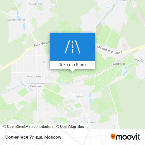 Солнечная Улица map
