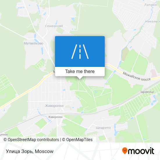 Улица Зорь map