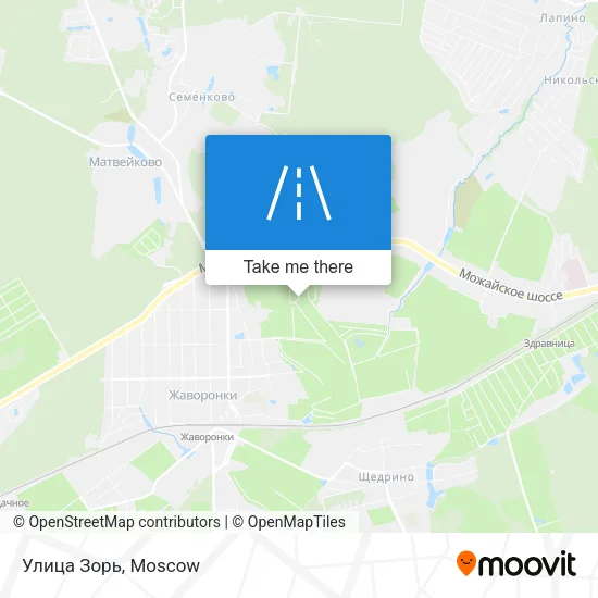 Улица Зорь map