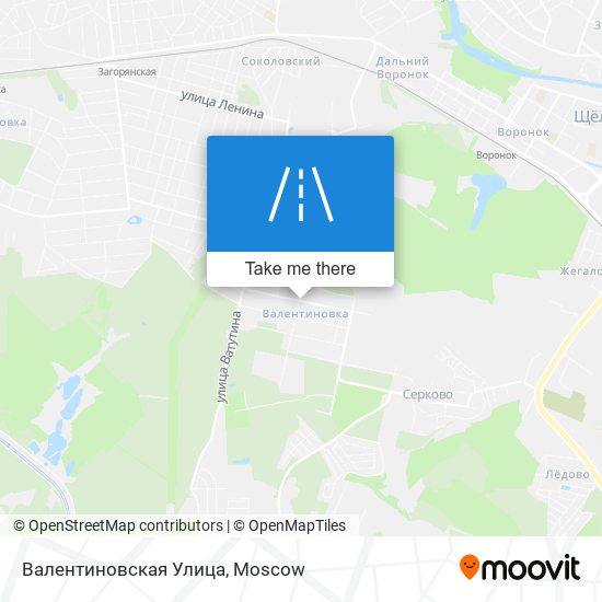 Валентиновская Улица map