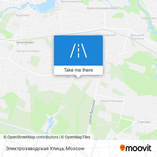 Электрозаводская Улица map