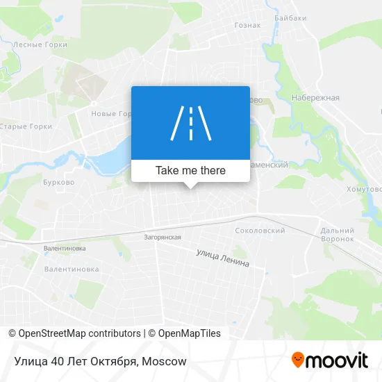 Улица 40 Лет Октября map