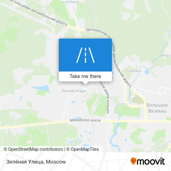 Зелёная Улица map