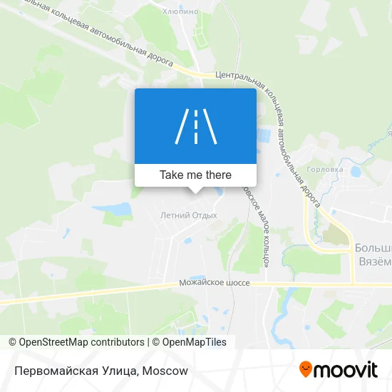Первомайская Улица map