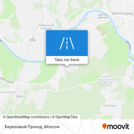 Берёзовый Проезд map