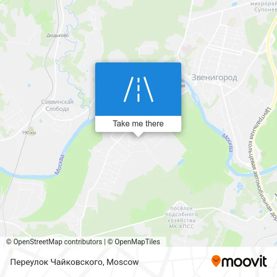 Переулок Чайковского map