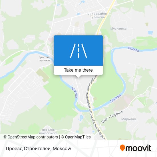 Проезд Строителей map
