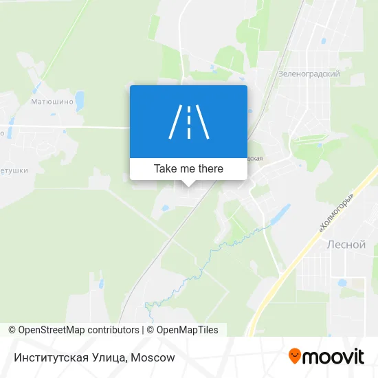 Институтская Улица map