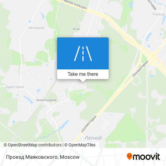 Проезд Маяковского map