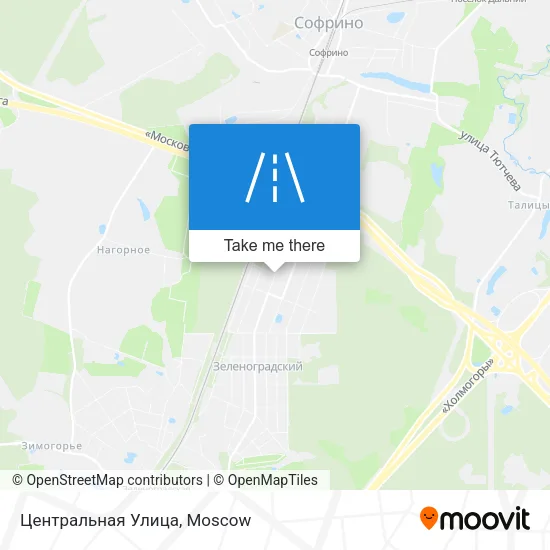 Центральная Улица map