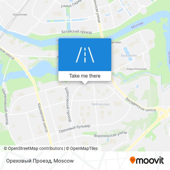 Ореховый Проезд map