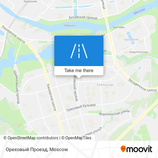 Ореховый Проезд map