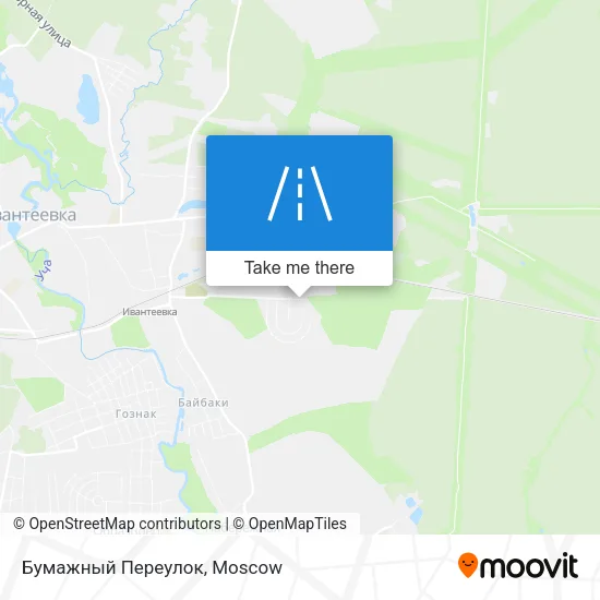 Бумажный Переулок map