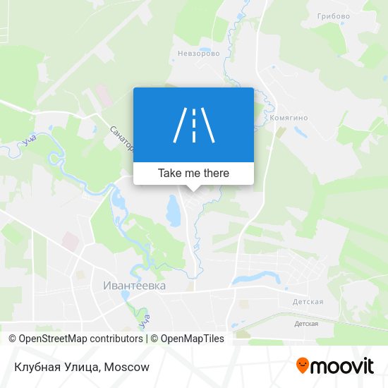 Клубная Улица map