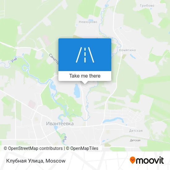 Клубная Улица map