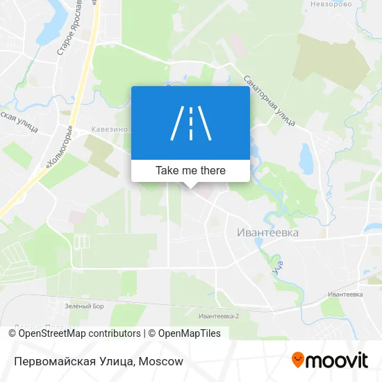 Первомайская Улица map