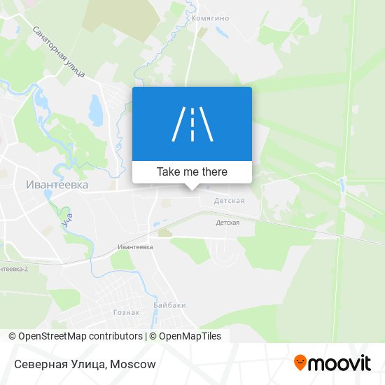 Северная Улица map