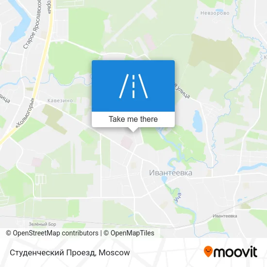 Студенческий Проезд map