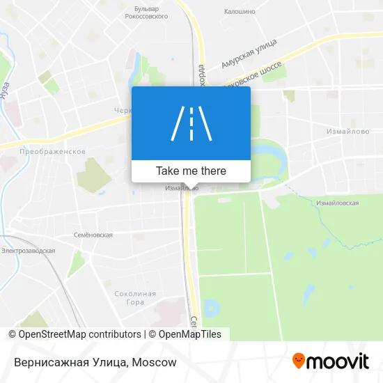 Вернисажная Улица map