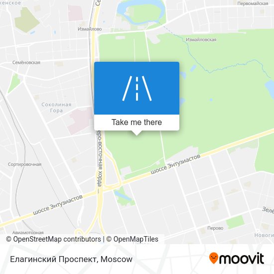 Елагинский Проспект map