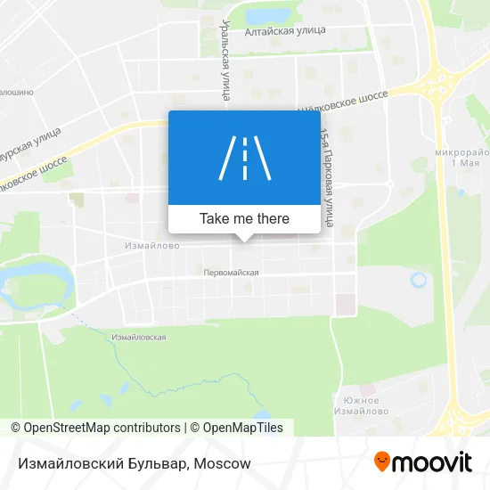 Измайловский Бульвар map