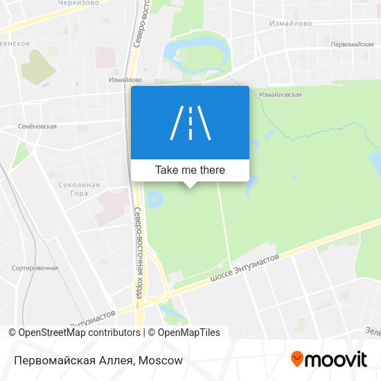 Первомайская Аллея map