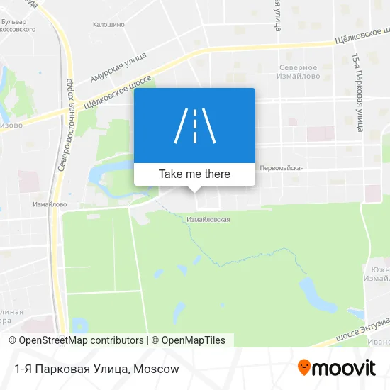 1-Я Парковая Улица map