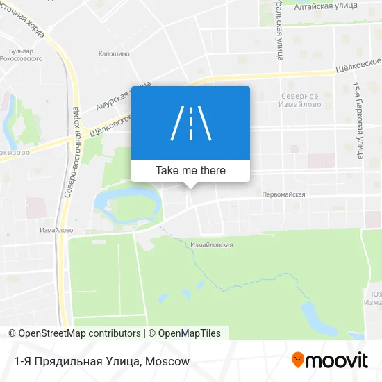 1-Я Прядильная Улица map