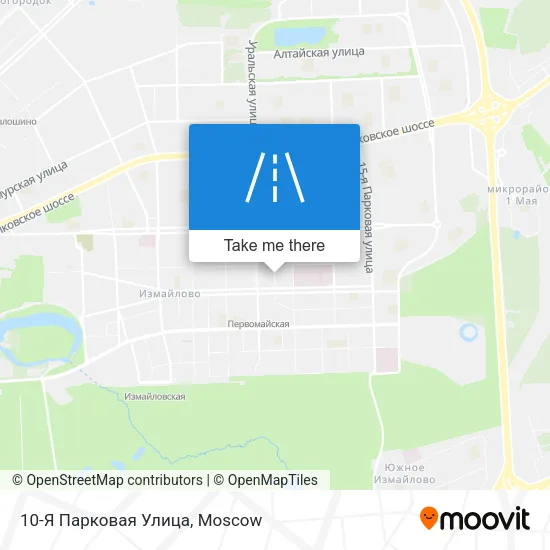 10-Я Парковая Улица map