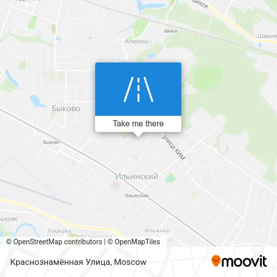 Краснознамённая Улица map