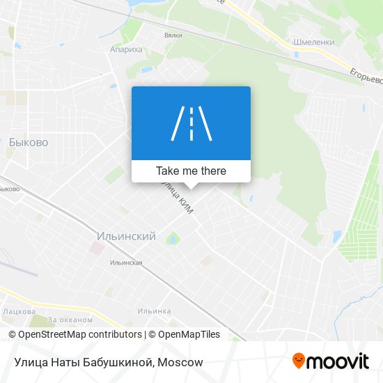 Улица Наты Бабушкиной map