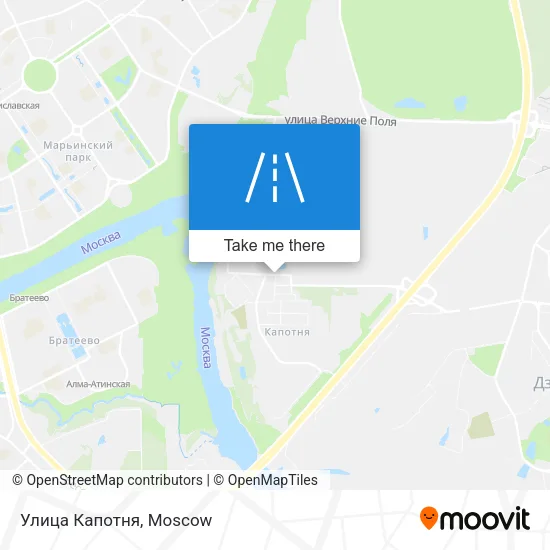 Улица Капотня map