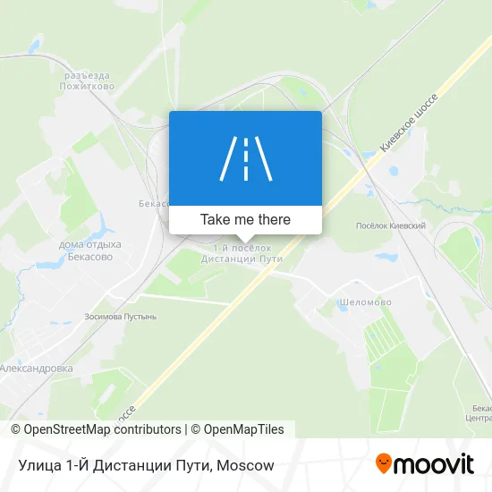Улица 1-Й Дистанции Пути map