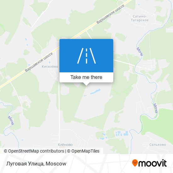 Луговая Улица map