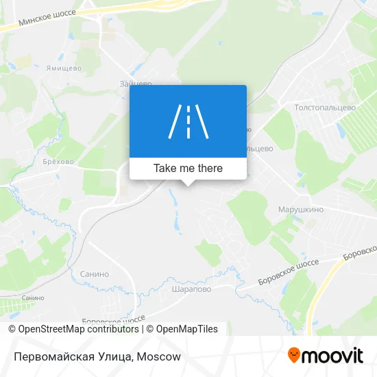 Первомайская Улица map