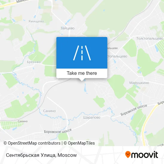 Сентябрьская Улица map