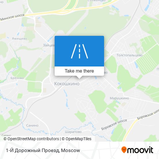 1-Й Дорожный Проезд map