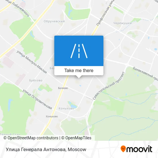 Улица Генерала Антонова map