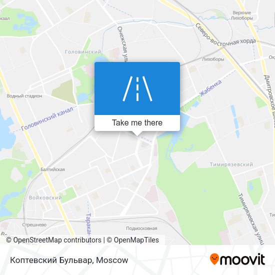 Коптевский Бульвар map