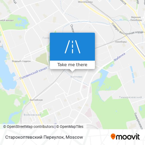 Старокоптевский Переулок map