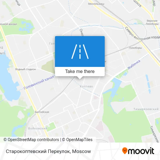 Старокоптевский Переулок map